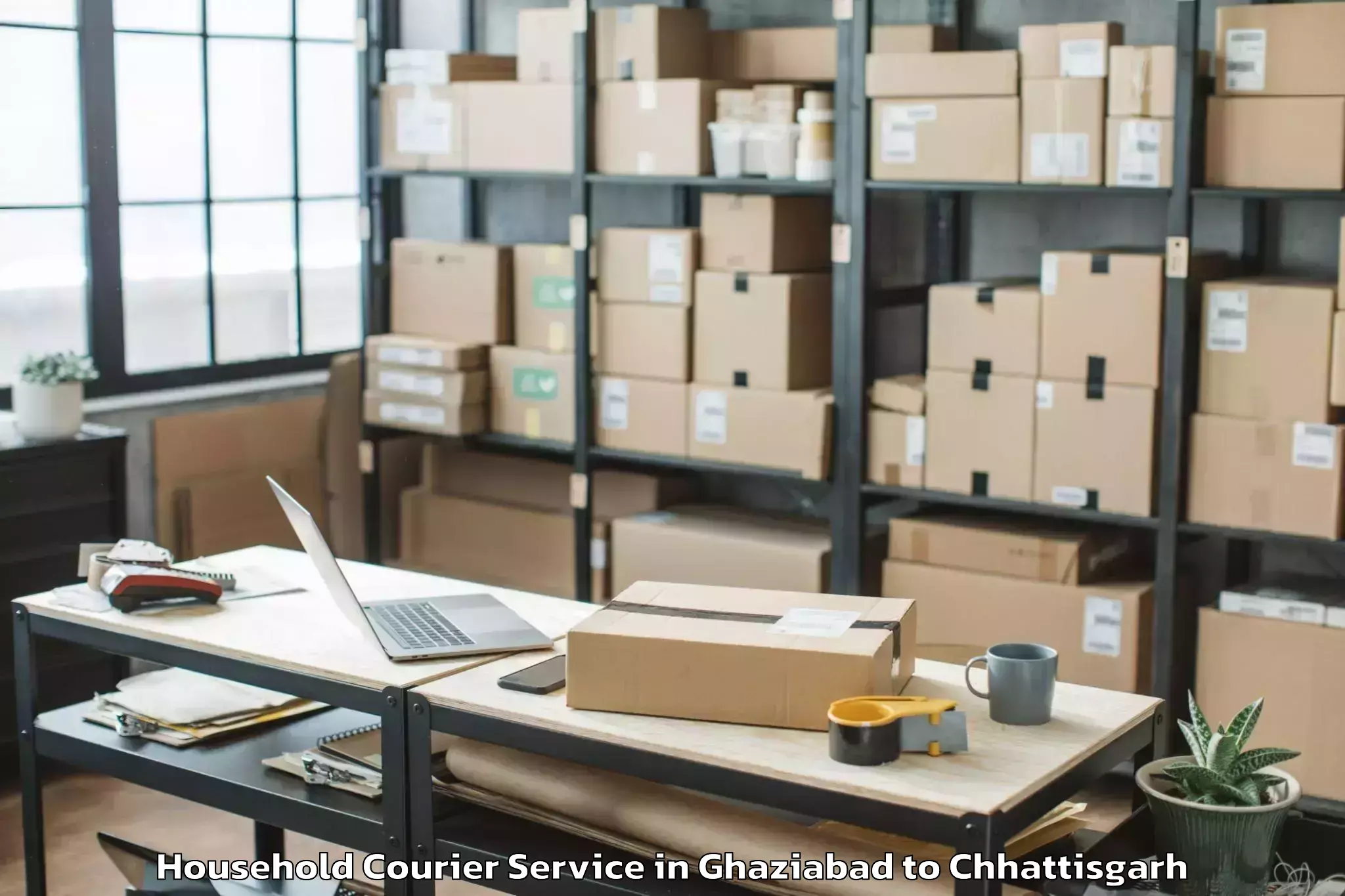 Book Your Ghaziabad to Mungeli Household Courier Today